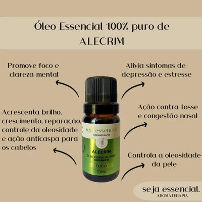 Óleo essencial de alecrim 10 ml | Seja Essencial