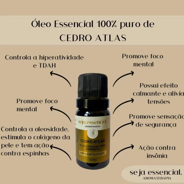 Óleo essencial de cedro atlas 10 ml | Seja Essencial