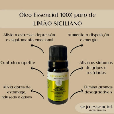 Óleo essencial de limão siciliano 10 ml | Seja Essencial