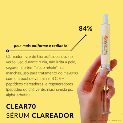 SERUM CLAREADOR CLEAR70 10ML - Clean Beauty