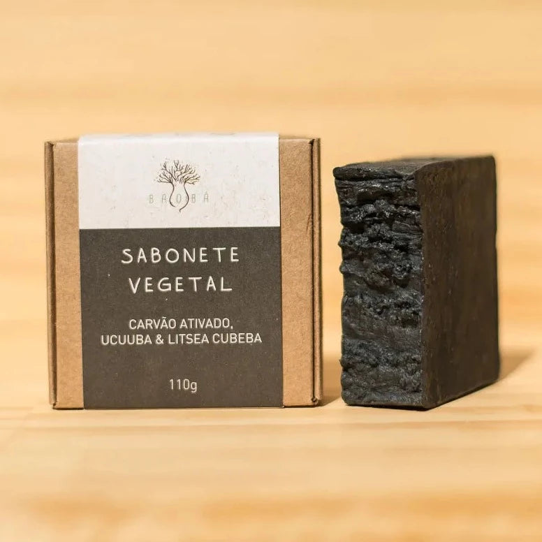 Sabonete carvão ativado, ucuuba e litsea cubeba 110 gr | Baobá Saboaria